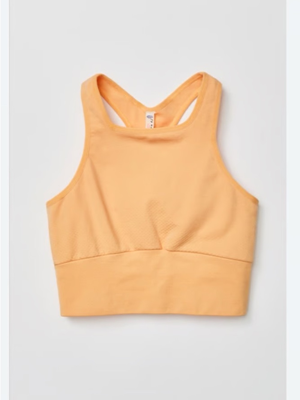 Free People Tangerine High-Neck Racerback Crop Top